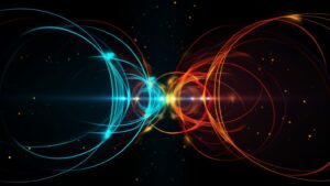 Forze e intense connessioni energetiche tra onde – evocativa dell’interazione dinamica e invisibile tra membri di un sistema familiare